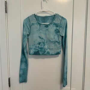Lululemon Eb to Street Long Sleeve - Tidewater Teal Marle Dye - Size 8